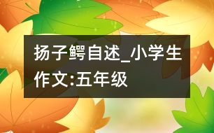 揚子鱷自述_小學(xué)生作文:五年級