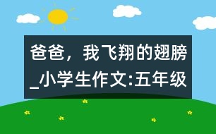 爸爸，我飛翔的翅膀_小學(xué)生作文:五年級