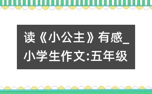 讀《小公主》有感_小學(xué)生作文:五年級