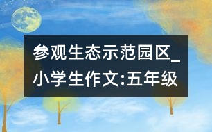 參觀生態(tài)示范園區(qū)_小學(xué)生作文:五年級