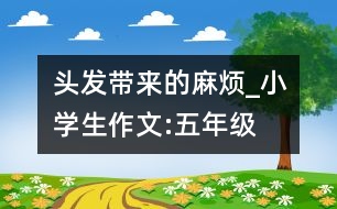 頭發(fā)帶來(lái)的麻煩_小學(xué)生作文:五年級(jí)