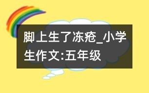 腳上生了凍瘡_小學生作文:五年級