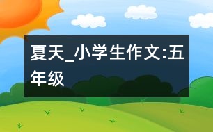 夏天_小學(xué)生作文:五年級(jí)