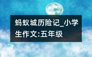 螞蟻城歷險記_小學(xué)生作文:五年級