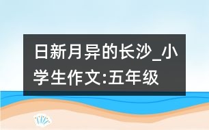 日新月異的長(zhǎng)沙_小學(xué)生作文:五年級(jí)