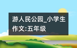 游人民公園_小學(xué)生作文:五年級