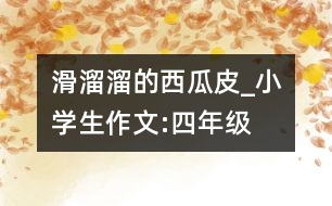 滑溜溜的西瓜皮_小學生作文:四年級