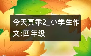 今天真乖2_小學(xué)生作文:四年級(jí)