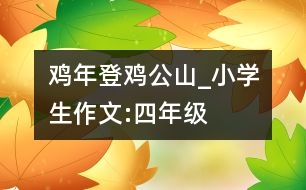 雞年登雞公山_小學生作文:四年級