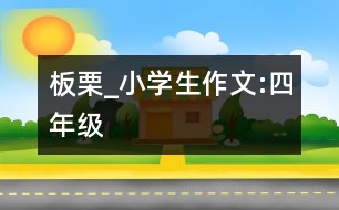 板栗_小學(xué)生作文:四年級(jí)