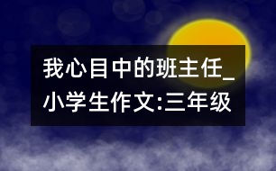 我心目中的班主任_小學生作文:三年級