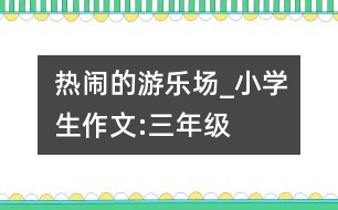 熱鬧的游樂場_小學生作文:三年級