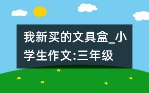 我新買(mǎi)的文具盒_小學(xué)生作文:三年級(jí)