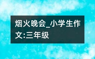 煙火晚會_小學生作文:三年級