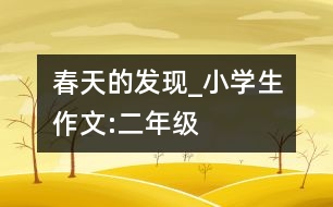 春天的發(fā)現(xiàn)_小學(xué)生作文:二年級(jí)