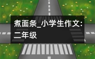 煮面條_小學(xué)生作文:二年級(jí)