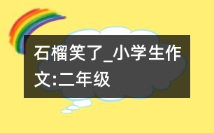 石榴笑了_小學(xué)生作文:二年級