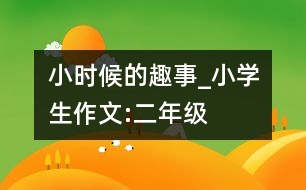 小時候的趣事_小學生作文:二年級