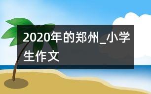 2020年的鄭州_小學(xué)生作文