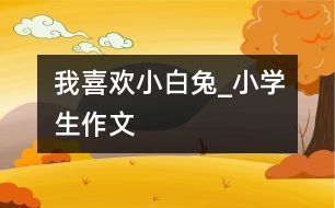 我喜歡小白兔_小學生作文