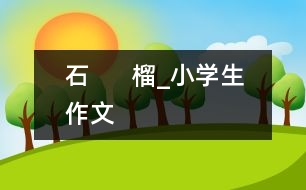 石      榴_小學生作文