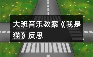 大班音樂(lè)教案《我是貓》反思