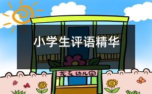 小學(xué)生評語精華