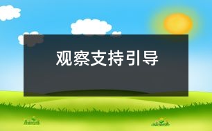 觀察、支持、引導(dǎo)