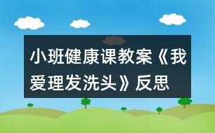 小班健康課教案《我愛理發(fā)、洗頭》反思