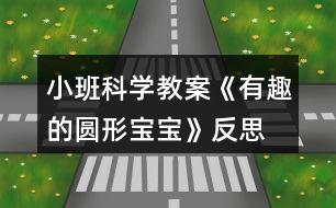 小班科學(xué)教案《有趣的圓形寶寶》反思