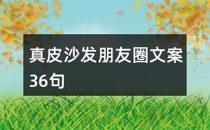 真皮沙發(fā)朋友圈文案36句