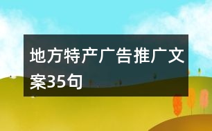 地方特產(chǎn)廣告推廣文案35句