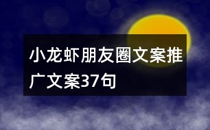 小龍蝦朋友圈文案推廣文案37句