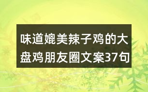 味道媲美辣子雞的大盤雞朋友圈文案37句