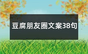 豆腐朋友圈文案38句