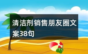 清潔劑銷售朋友圈文案38句