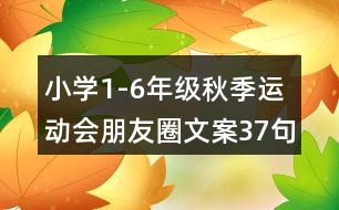 小學(xué)1-6年級秋季運動會朋友圈文案37句