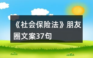 《社會(huì)保險(xiǎn)法》朋友圈文案37句