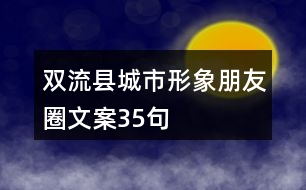 雙流縣城市形象朋友圈文案35句