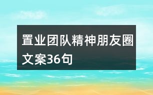 置業(yè)團(tuán)隊(duì)精神朋友圈文案36句