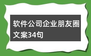 軟件公司企業(yè)朋友圈文案34句