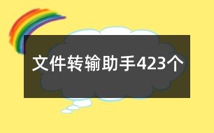 文件轉(zhuǎn)輸助手423個