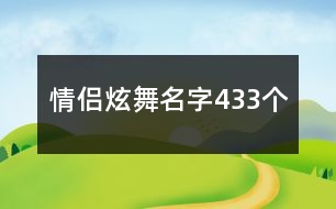 情侶炫舞名字433個(gè)