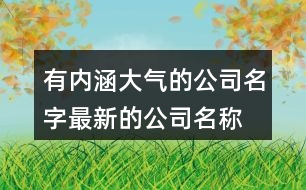 有內(nèi)涵大氣的公司名字,最新的公司名稱(chēng)大全447個(gè)