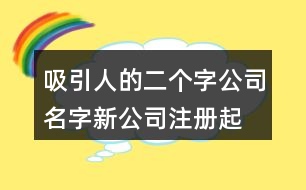 吸引人的二個字公司名字,新公司注冊起名大全380個