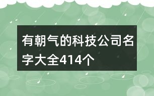 有朝氣的科技公司名字大全414個(gè)