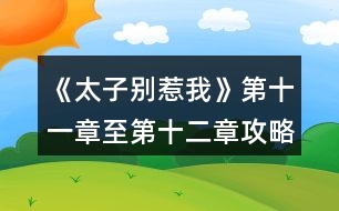 《太子別惹我》第十一章至第十二章攻略