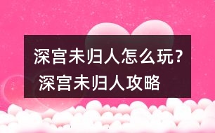 深宮未歸人怎么玩？ 深宮未歸人攻略