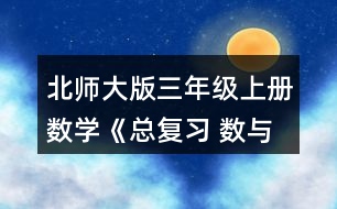 北師大版三年級(jí)上冊(cè)數(shù)學(xué)《總復(fù)習(xí) 數(shù)與代數(shù)》 9.森林醫(yī)生。