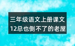 三年級(jí)語(yǔ)文上冊(cè)課文12總也倒不了的老屋課堂筆記本課知識(shí)點(diǎn)